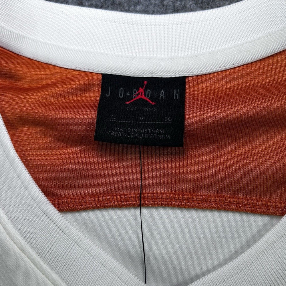 Jordan Mens Brooklyn Collegiate Hockey Jersey Size XL White Orange HV0109 133 - Picture 9 of 12